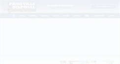 Desktop Screenshot of prinevilledisposal.com